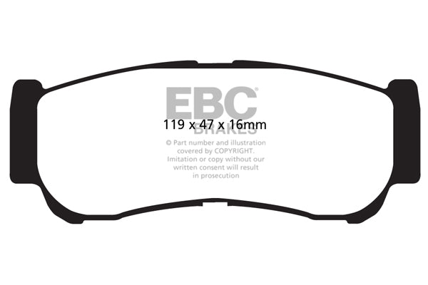 EBC Greenstuff 6000 Series Truck and SUV Brake Pad Set (DP61982)