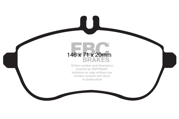 EBC Greenstuff 2000 Series Sport Brake Pad Set (DP21989)