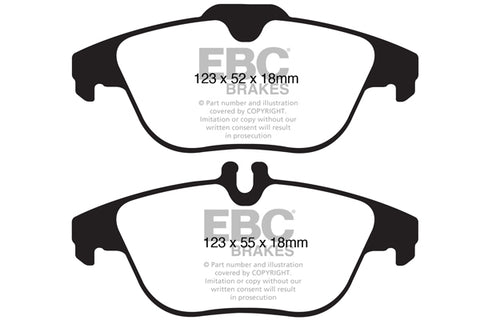 EBC Yellowstuff 4000 Series Street and Track Brake Pad Set (DP41990R)