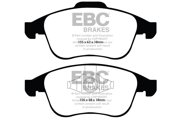 EBC Greenstuff 2000 Series Sport Brake Pad Set (DP21993)