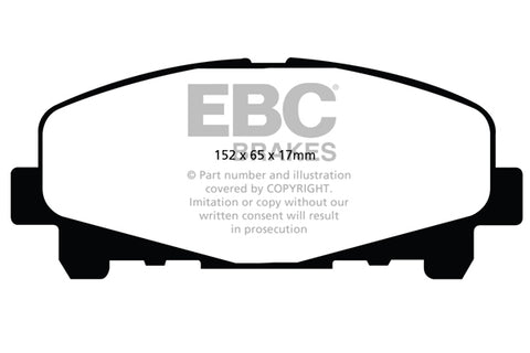 EBC Greenstuff 2000 Series Sport Brake Pad Set (DP21999)