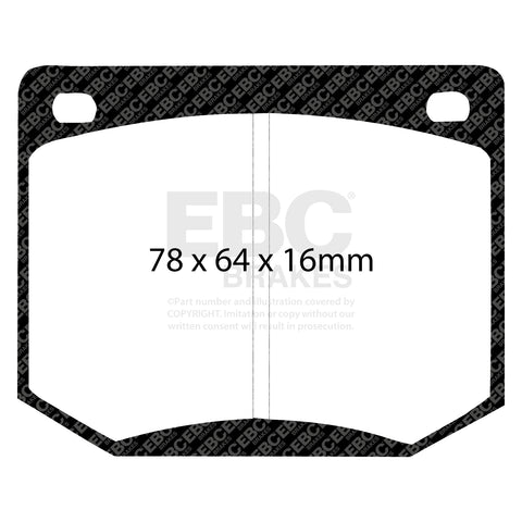 EBC Greenstuff 2000 Series Sport Brake Pad Set (DP2216)