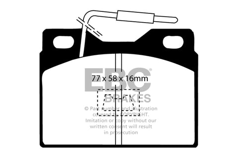 EBC Ultimax OE Replacement Brake Pad Set (DP220/8)