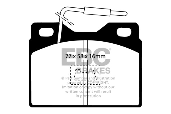 EBC Ultimax OE Replacement Brake Pad Set (DP220/9)