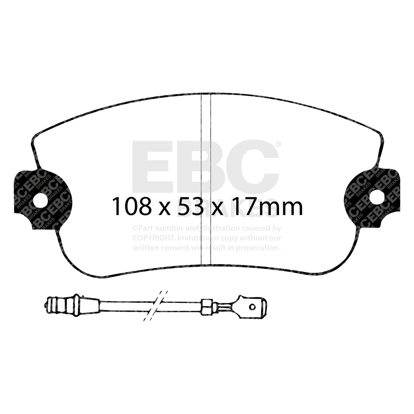 EBC Greenstuff 2000 Series Sport Brake Pad Set (DP2230)