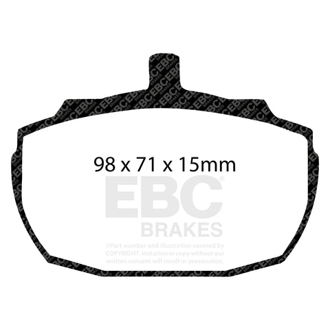 EBC Yellowstuff 4000 Series Street and Track Brake Pad Set (DP4243R)