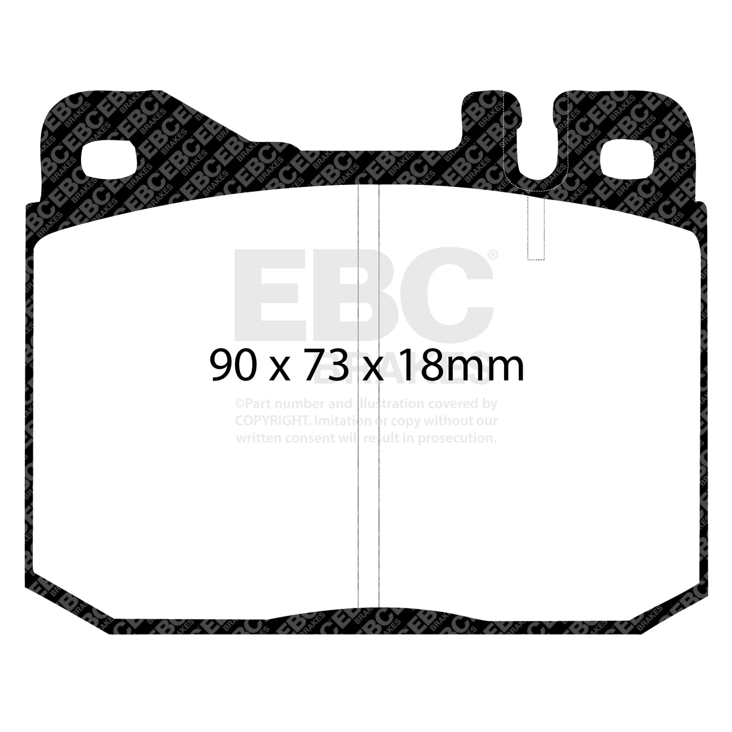 EBC Ultimax OE Replacement Brake Pad Set (DP261/2)