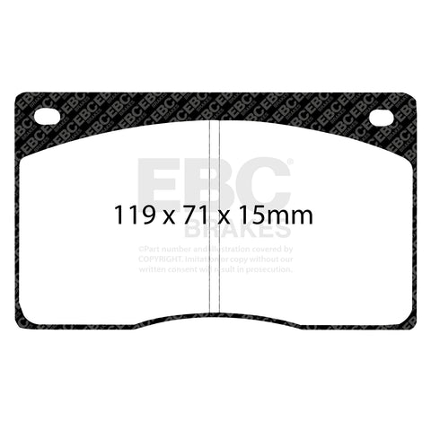 EBC Greenstuff 2000 Series Sport Brake Pad Set (DP2262)