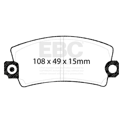 EBC Greenstuff 2000 Series Sport Brake Pad Set (DP2269)