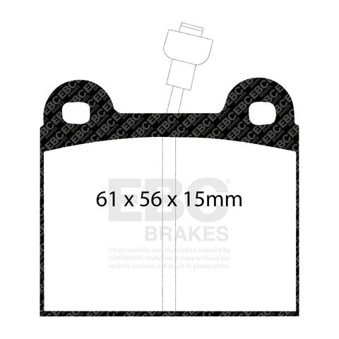 EBC Ultimax OE Replacement Brake Pad Set (DP295)