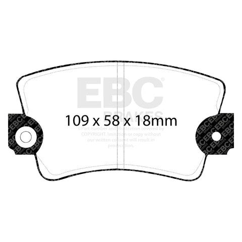 EBC Ultimax OE Replacement Brake Pad Set (DP324)