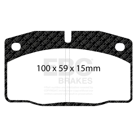 EBC Greenstuff 2000 Series Sport Brake Pad Set (DP2325)