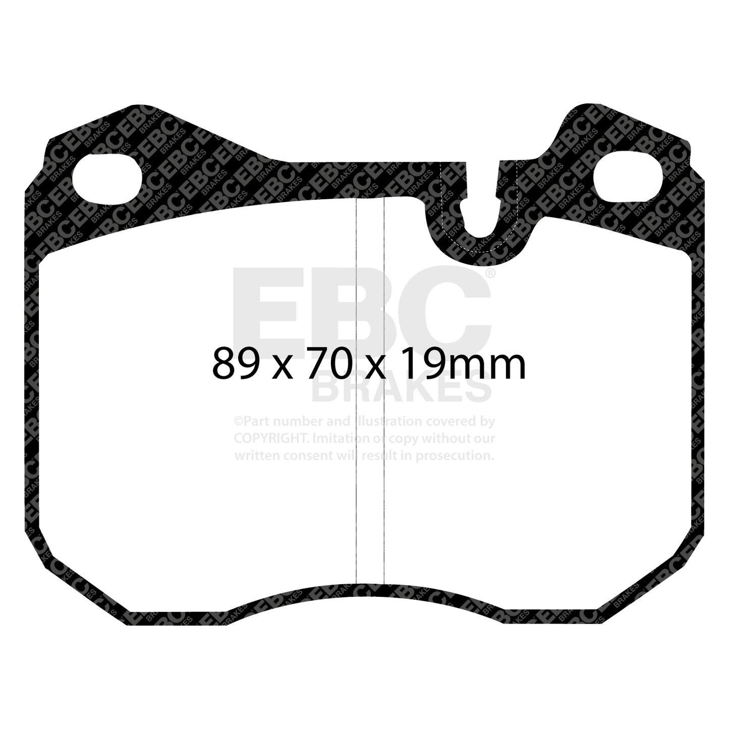 EBC Redstuff 3000 Series Sport Brake Pad Set (DP3345C)