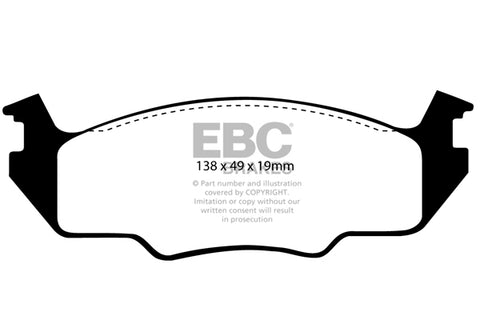 EBC Ultimax OE Replacement Brake Pad Set (DP366/2)