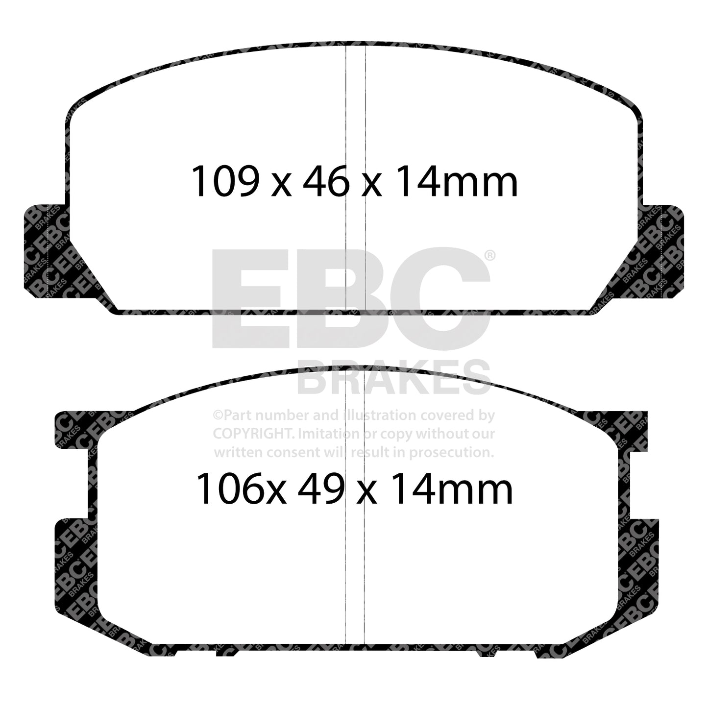 EBC Ultimax OE Replacement Brake Pad Set (DP402)