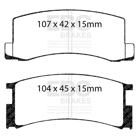 EBC Ultimax OE Replacement Brake Pad Set (DP457)