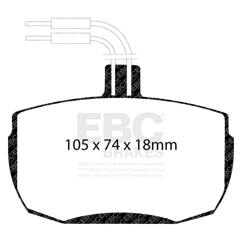 EBC Ultimax OE Replacement Brake Pad Set (DP472)