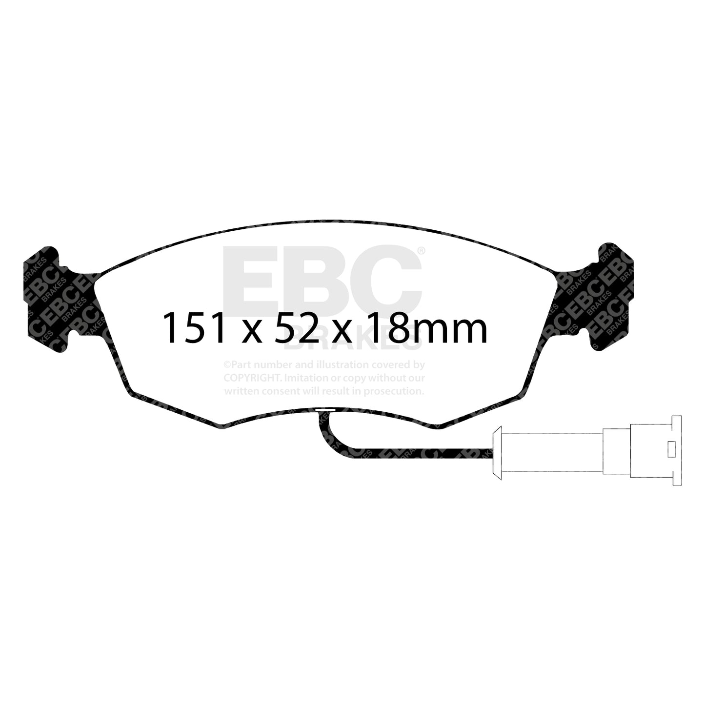 EBC Ultimax OE Replacement Brake Pad Set (DP473)