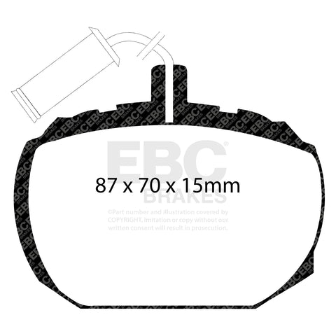 EBC Ultimax OE Replacement Brake Pad Set (DP474)