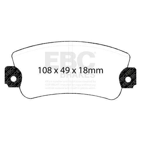 EBC Greenstuff 2000 Series Sport Brake Pad Set (DP2485)