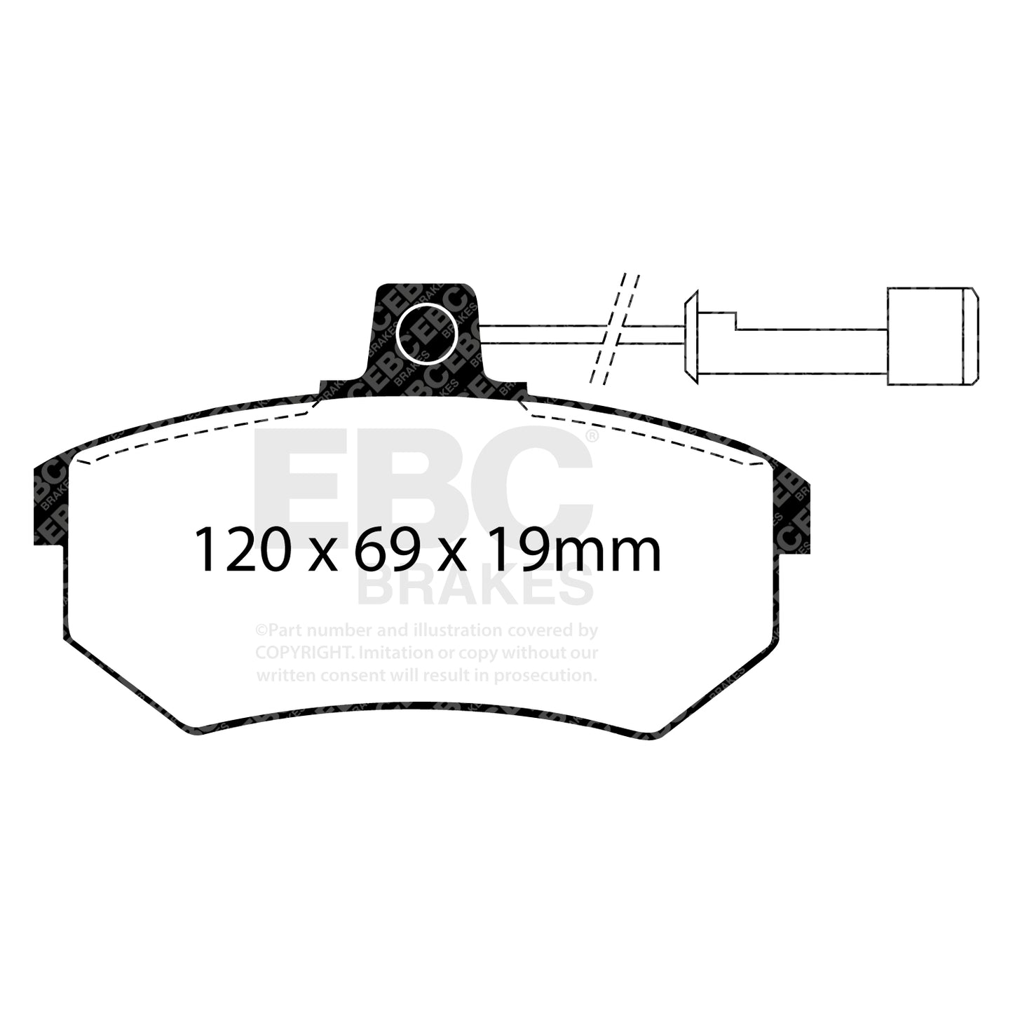 EBC Yellowstuff 4000 Series Street and Track Brake Pad Set (DP4486R)