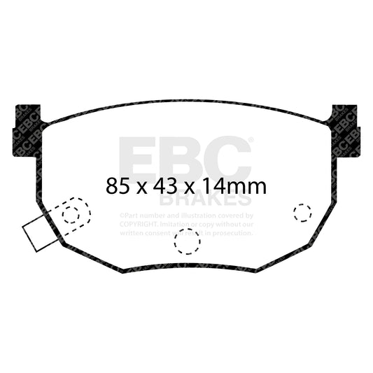 EBC Redstuff 3000 Series Sport Brake Pad Set (DP3528C)