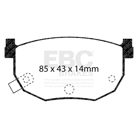 EBC Redstuff 3000 Series Sport Brake Pad Set (DP3528C)