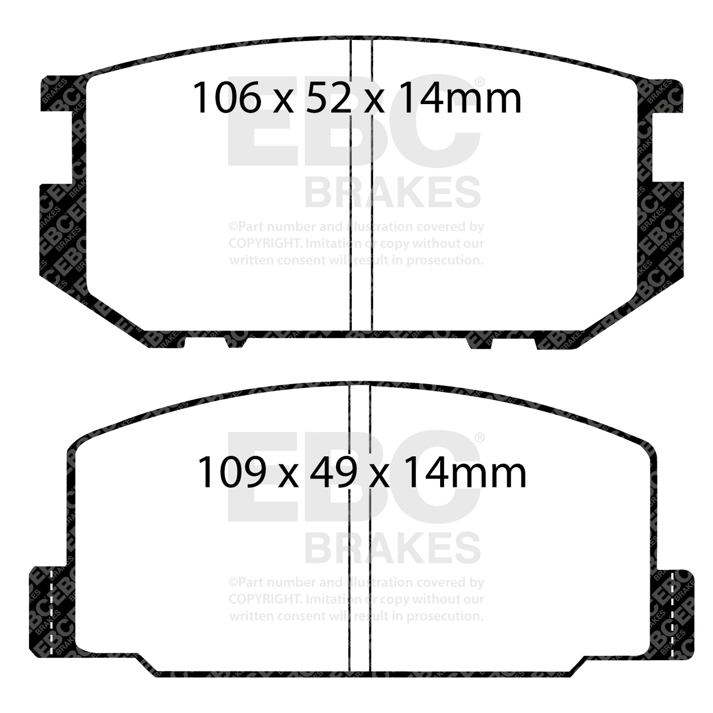 EBC Ultimax OE Replacement Brake Pad Set (DP532)