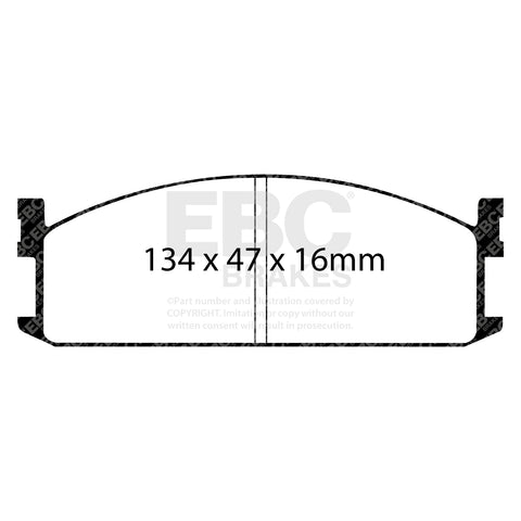 EBC Ultimax OE Replacement Brake Pad Set (DP535)