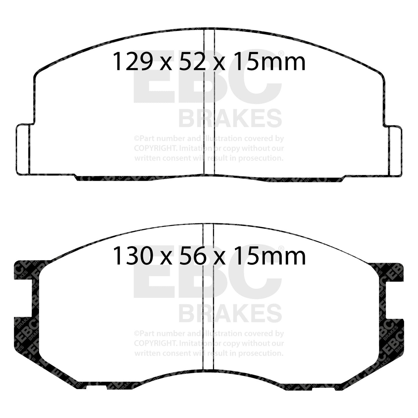 EBC Ultimax OE Replacement Brake Pad Set (DP536)