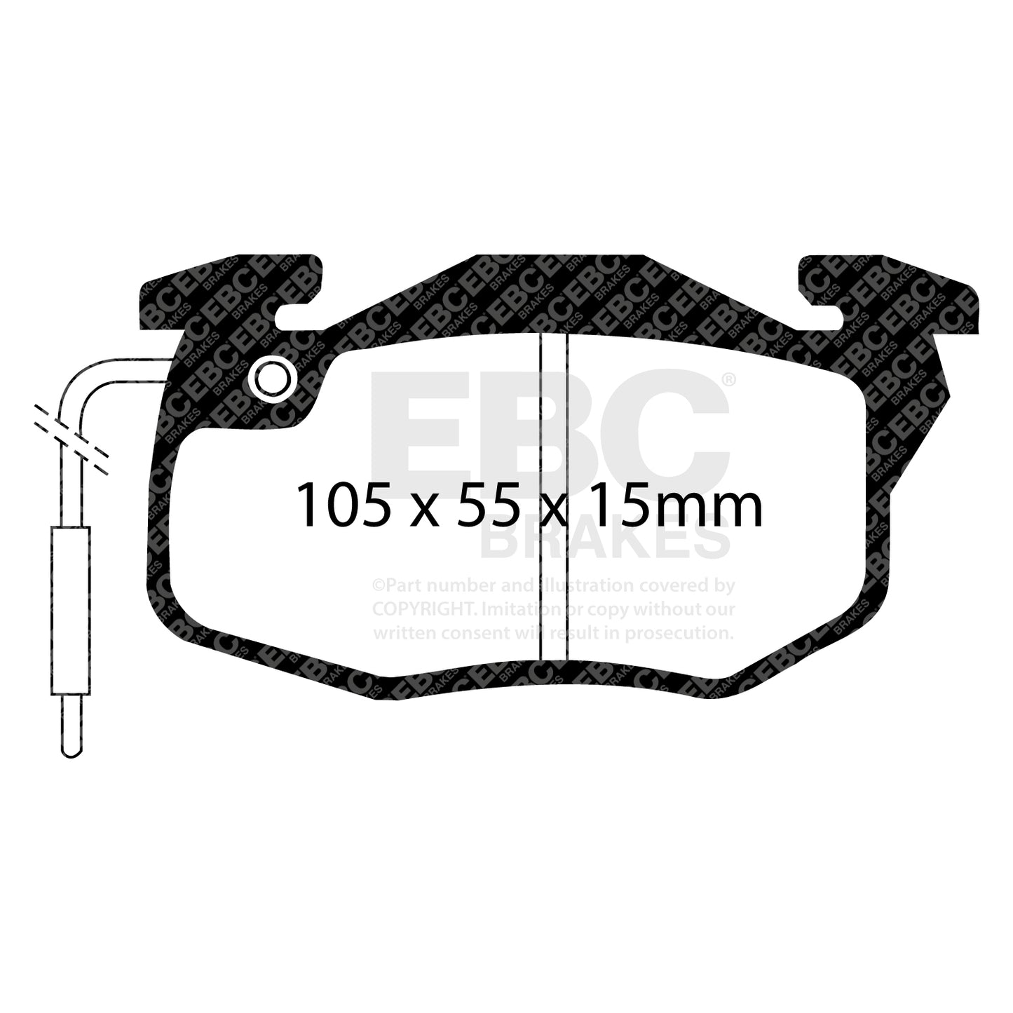 EBC Ultimax OE Replacement Brake Pad Set (DP545/2)