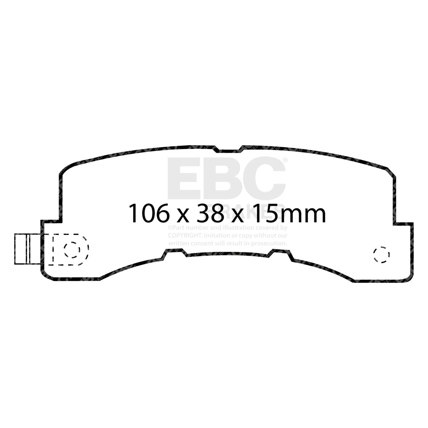 EBC Ultimax OE Replacement Brake Pad Set (DP569)