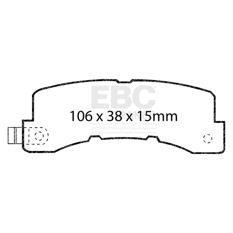 EBC Ultimax OE Replacement Brake Pad Set (DP569)