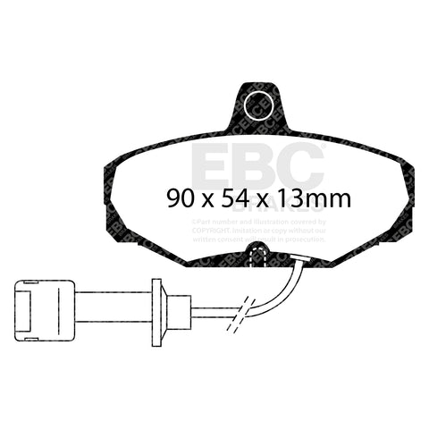 EBC Ultimax OE Replacement Brake Pad Set (DP571)