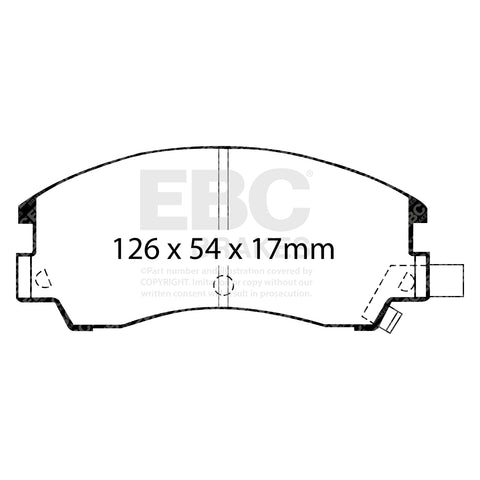 EBC Ultimax OE Replacement Brake Pad Set (DP582)