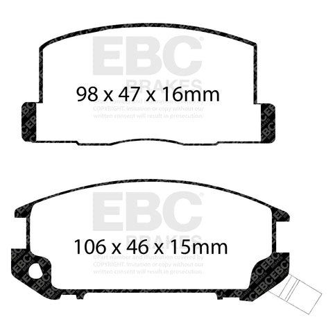 EBC Ultimax OE Replacement Brake Pad Set (DP602)