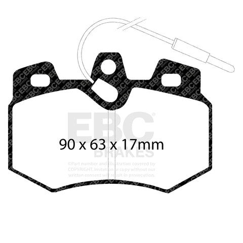 EBC Greenstuff 2000 Series Sport Brake Pad Set (DP2626)