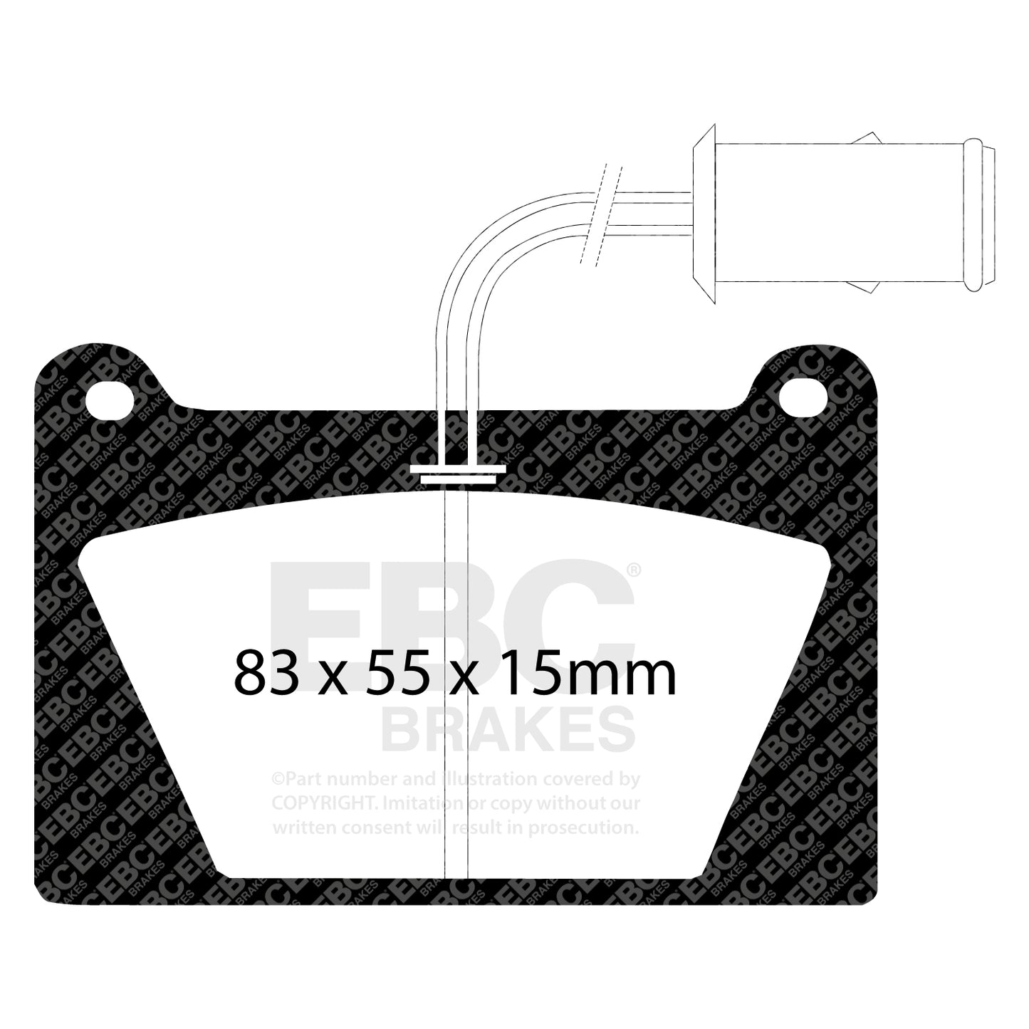 EBC Greenstuff 2000 Series Sport Brake Pad Set (DP2627)