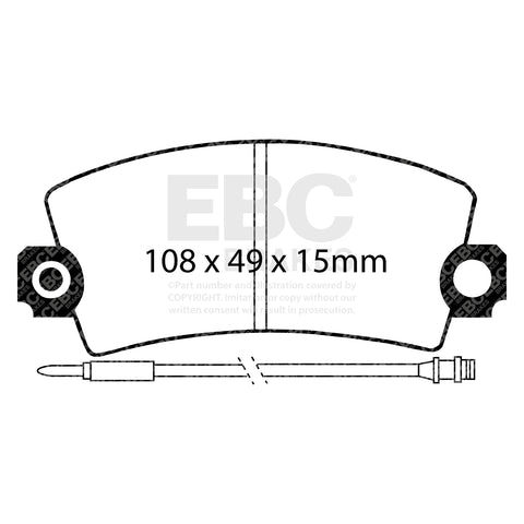 EBC Ultimax OE Replacement Brake Pad Set (DP651)