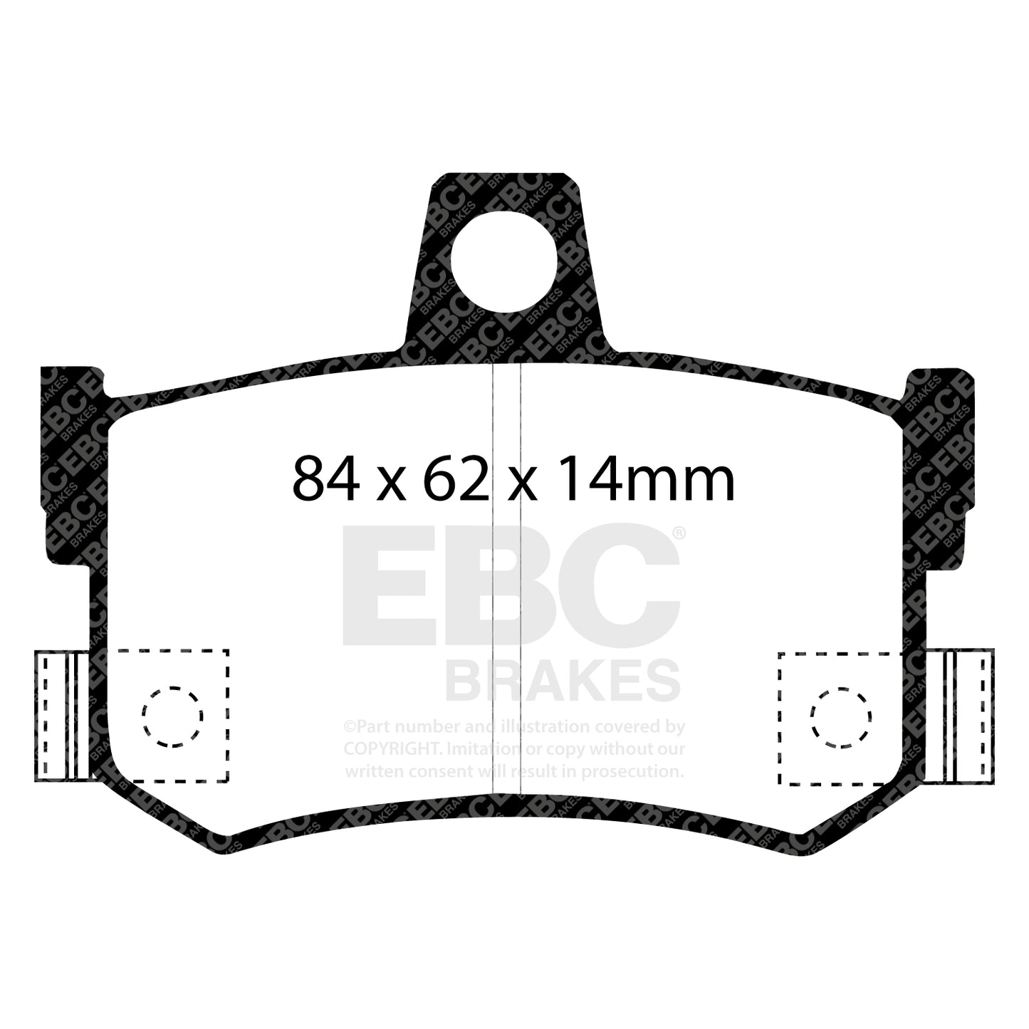 EBC Ultimax OE Replacement Brake Pad Set (DP662/2)