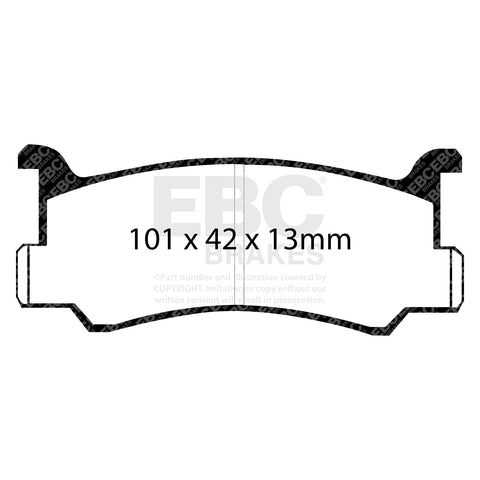 EBC Ultimax OE Replacement Brake Pad Set (DP673)