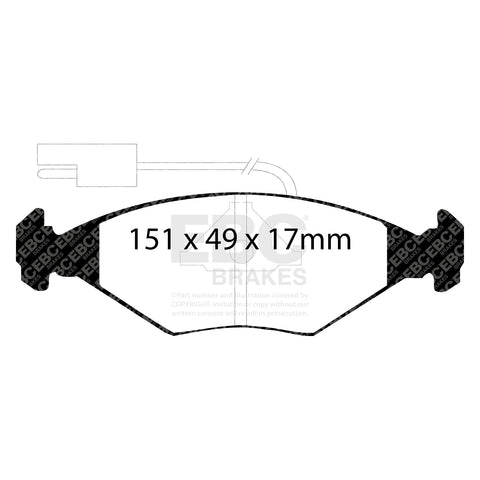 EBC Ultimax OE Replacement Brake Pad Set (DP704)