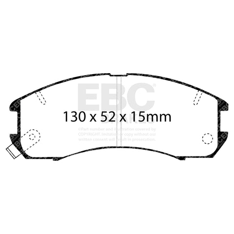 EBC Greenstuff 2000 Series Sport Brake Pad Set (DP2705)