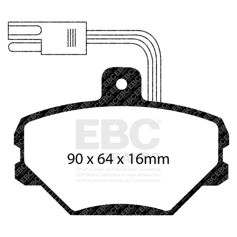 EBC Ultimax OE Replacement Brake Pad Set (DP718/2)