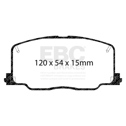 EBC Ultimax OE Replacement Brake Pad Set (DP725)