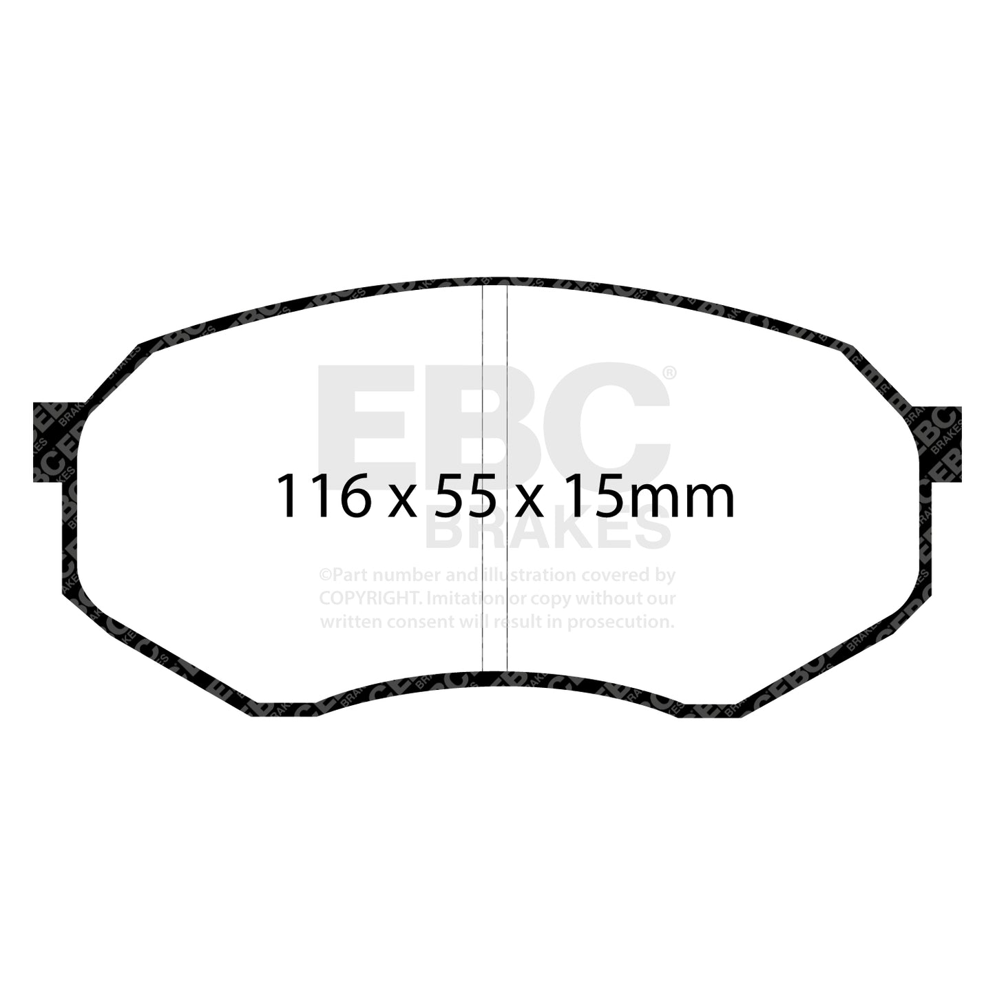 EBC Ultimax OE Replacement Brake Pad Set (DP730)