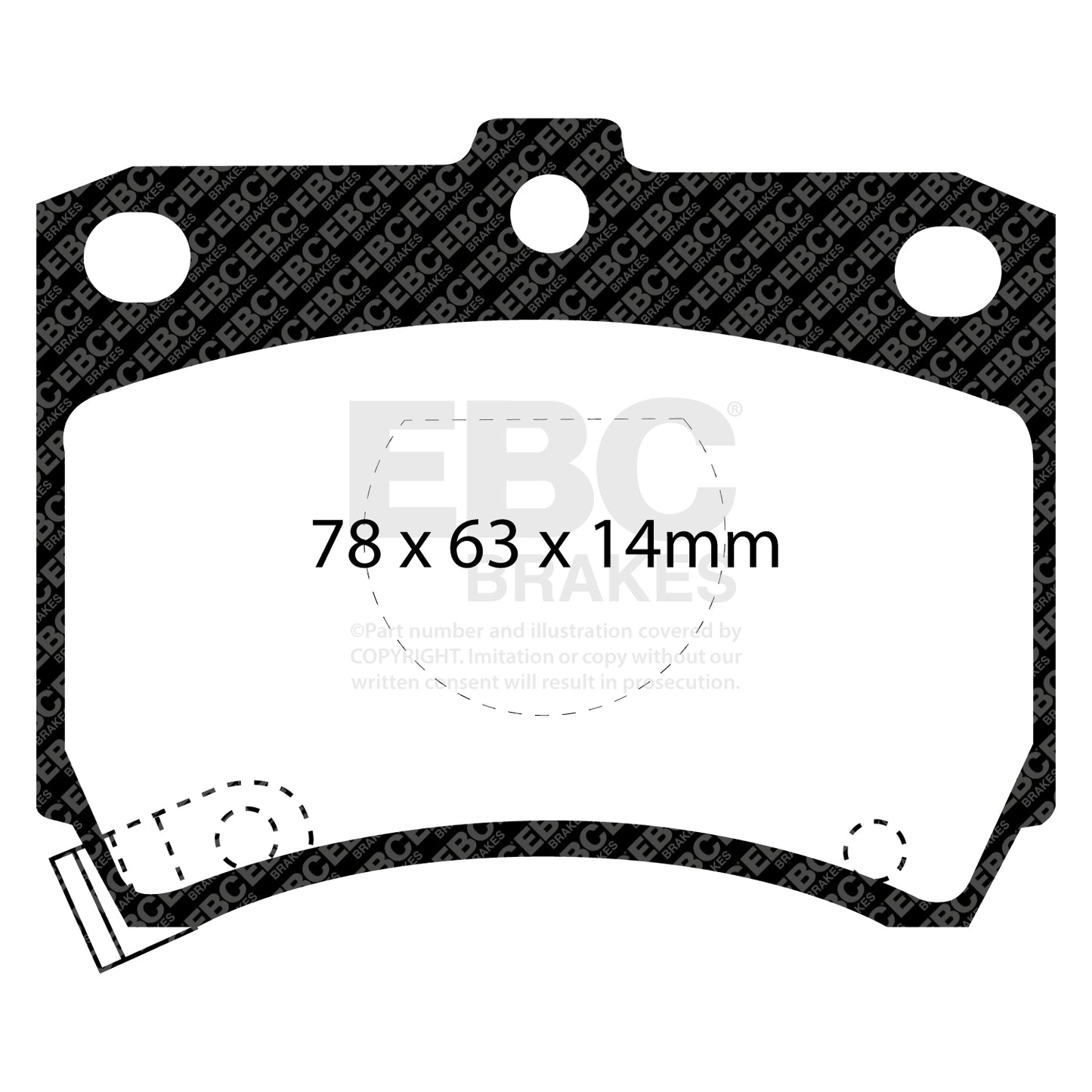 EBC Ultimax OE Replacement Brake Pad Set (DP737)