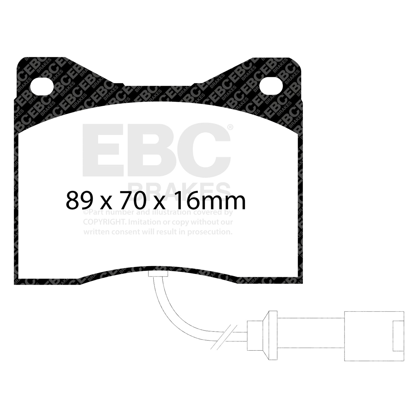 EBC Yellowstuff 4000 Series Street and Track Brake Pad Set (DP4753R)