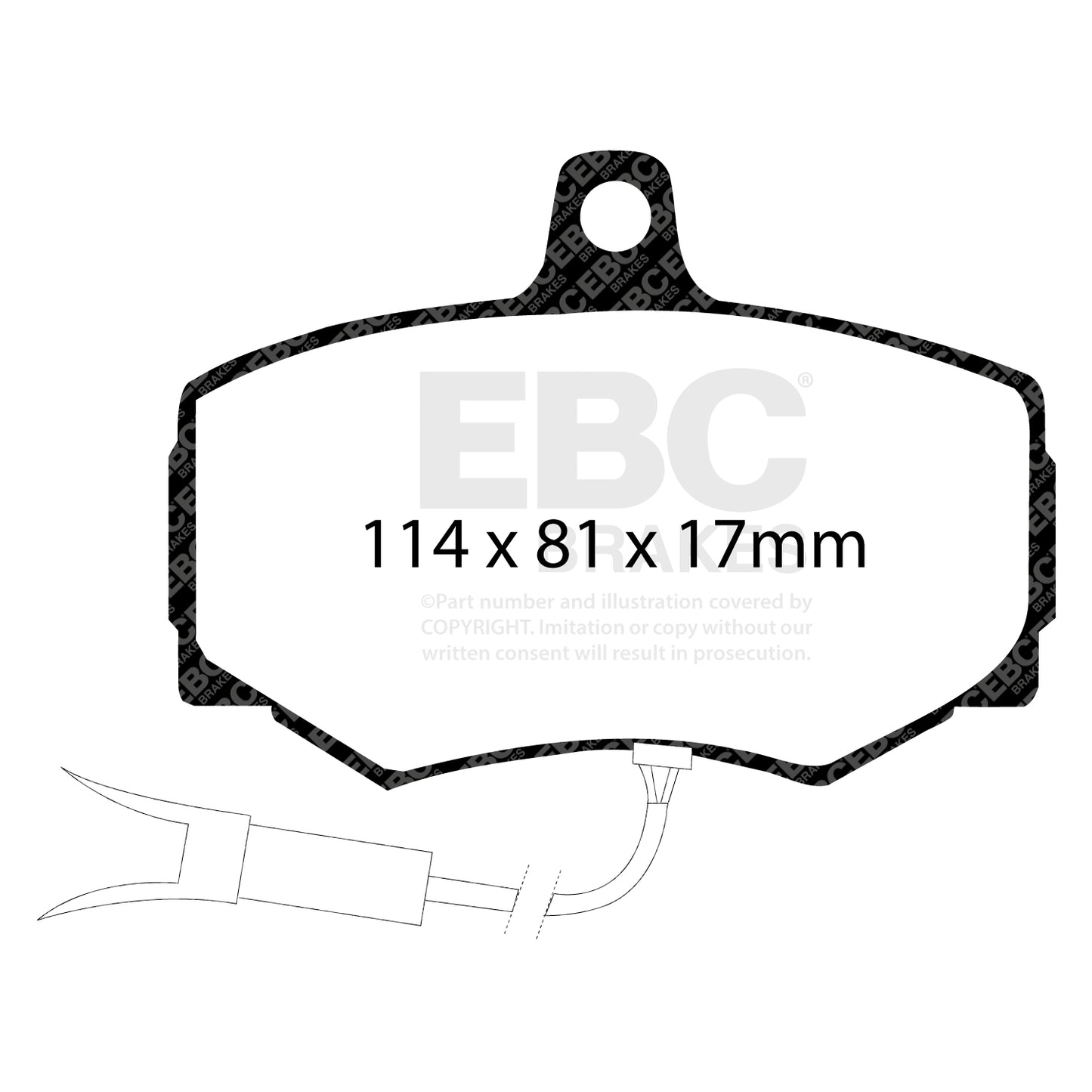 EBC Redstuff 3000 Series Sport Brake Pad Set (DP3756/2C)