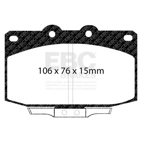 EBC Greenstuff 2000 Series Sport Brake Pad Set (DP2763)